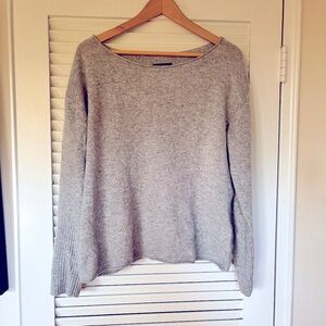 Amazing NAADAM boatneck cashmere sweater! Grey, size L. Great condition!